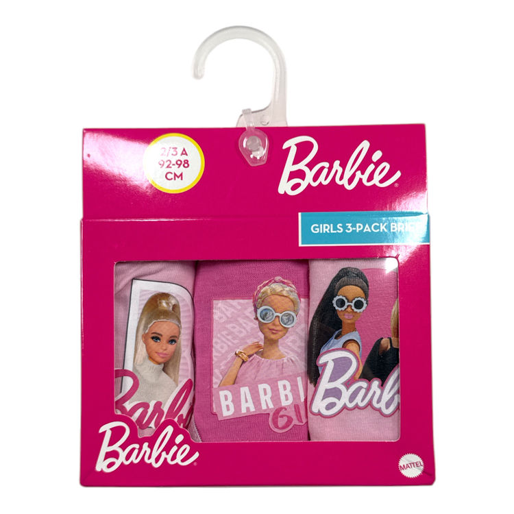 Picture of BAR243420 GIRLS BARBIE 100% COTTON 3 PACK BRIEFS
